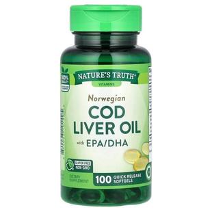 DHA Qui Norwegian Oil with Liver Truth Cod 100 Nature EPA