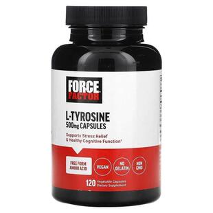 Force Factor,L-Tyrosine, 250 mg, 120 Vegetable Capsules
