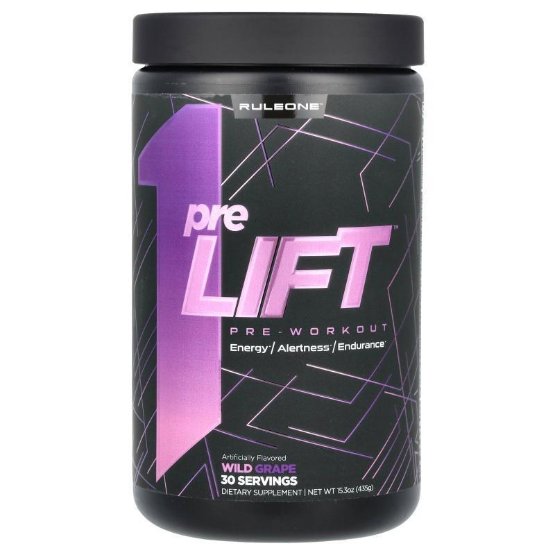 Rule One Proteins,preLIFT, Pre-Workout, Wild Grape, 15.3 oz