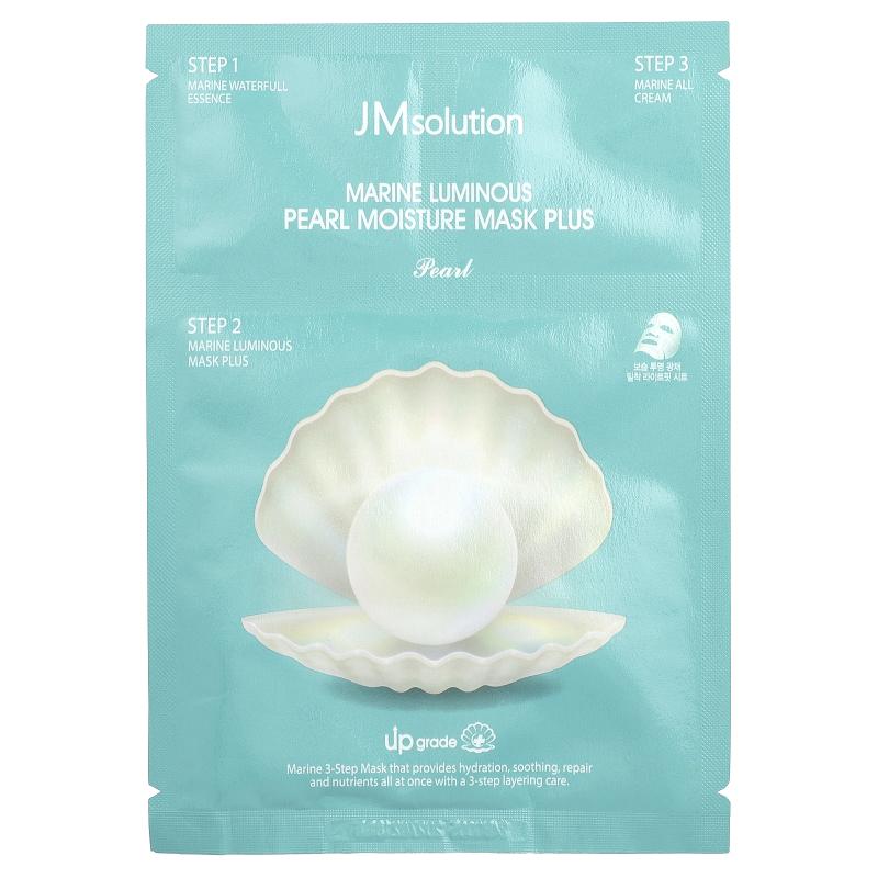 JM Solution,海洋珍珠补水白皙面膜 3 部曲，1 片装