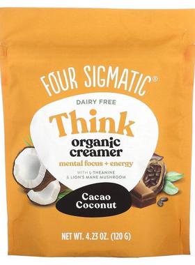 Four Sigmatic,有机奶精，可可椰子，4.23 盎司（120 克）