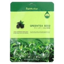 Farmstay,Visible Difference Beauty Mask Sheet, Greentea Seed