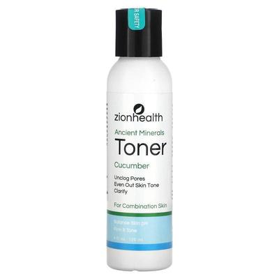 Zion Health,Ancient Minerals, Toner, Cucumber, 4 fl oz (120