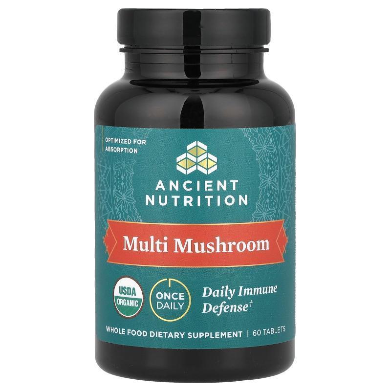 Dr. Axe / Ancient Nutrition,Multi Mushroom，每日机体抵抗防御