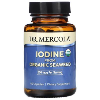 Mercola博士,Iodine From Organic Seaweed, 325 mg, 60 Capsules