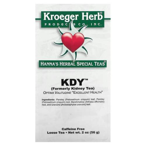 Kroeger Herb Co,Hanna's Herbal Special Teas, KDY, Caffeine F