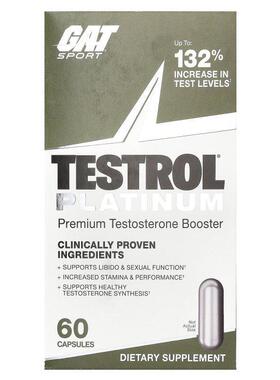 GAT,Testrol® Platinum, Premium Testosterone Booster, 60 Caps