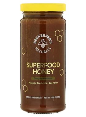 Beekeeper's Naturals,SuperFood 蜂蜜，4.4 盎司（125 克）