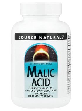 源美,Malic Acid, 60 Tablets