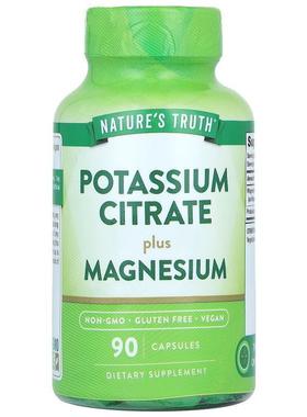 Nature's Truth,Potassium Citrate Plus Magnesium, 90 Capsules