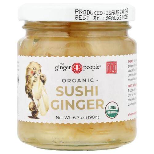 The Ginger People,Organic Sushi Ginger, 6.7 oz (190 g)