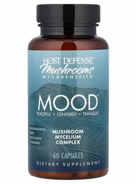 Fungi Perfecti 主体防御,Mushrooms™ Mycobenefits, Mood , 60 C