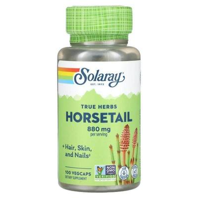 Solaray,True Herbs, Horsetail, 440 mg, 100 VegCaps