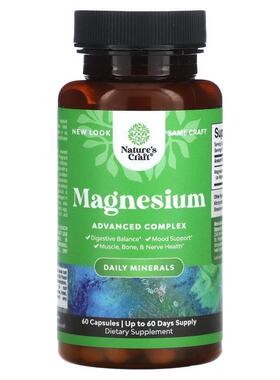 Natures Craft,Magnesium, Advanced Complex, 60 Capsules