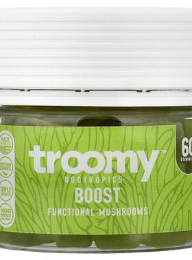 Troomy Nootropics,Boost, Functional Mushrooms Gummies, Lemon