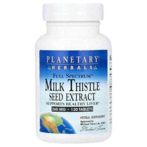 Planetary Herbals,Full Spectrum™ Milk Thistle Seed Extract,