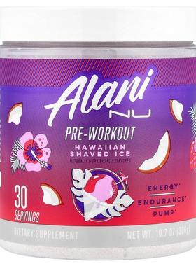 Alani Nu,Pre-Workout, Hawaiian Shaved Ice, 10.7 oz (306 g)