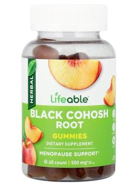 Lifeable,黑升麻根软糖桃子味，60 粒