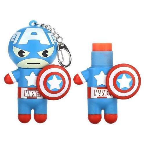 Lip Smacker,Marvel, Lip Balm, Captain America, Red, White &a