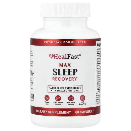 Healfast,Max Sleep Recovery, 60 Capsules