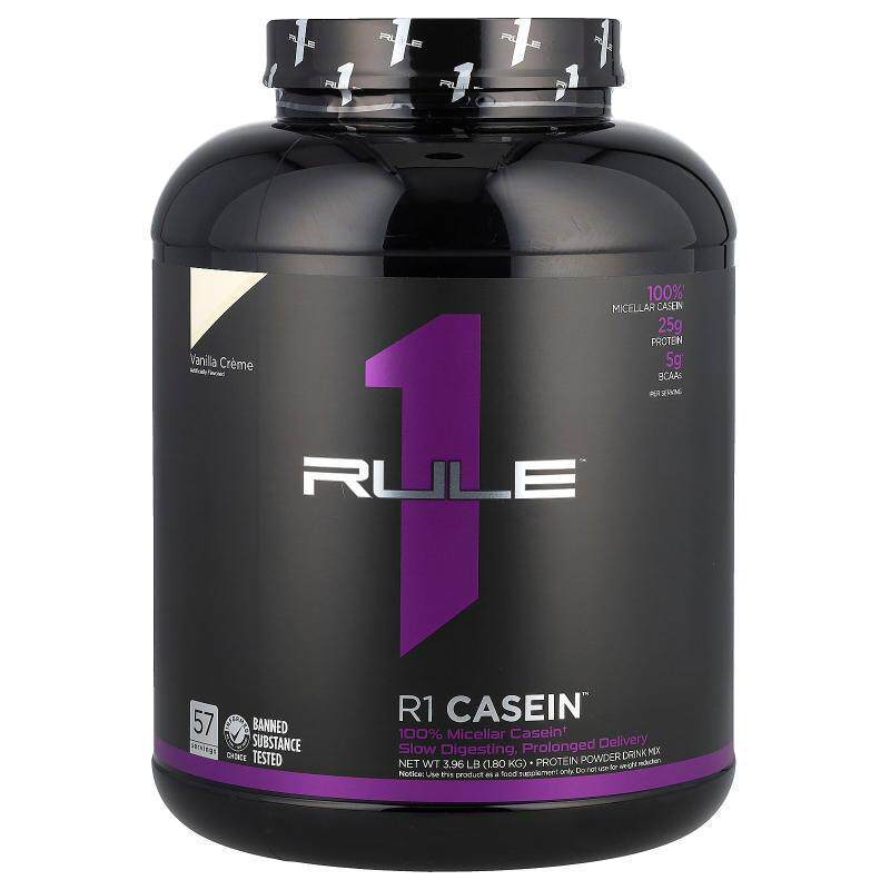 Rule One Proteins,R1 Casein, Protein Powder Drink Mix, Vanil
