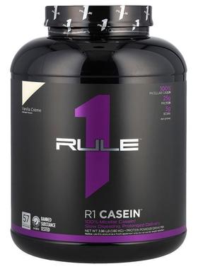 Rule One Proteins,R1 Casein, Protein Powder Drink Mix, Vanil