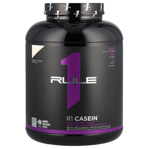 Rule One Proteins,R1 Casein, Protein Powder Drink Mix, Vanil