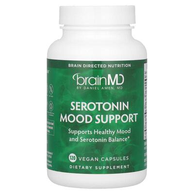 BrainMD,Serotonin Mood Support, 120 Vegan Capsules