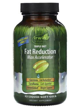 爱乐能,Triple-Diet Fat Reduction+ Max Accelerator，72 粒液体
