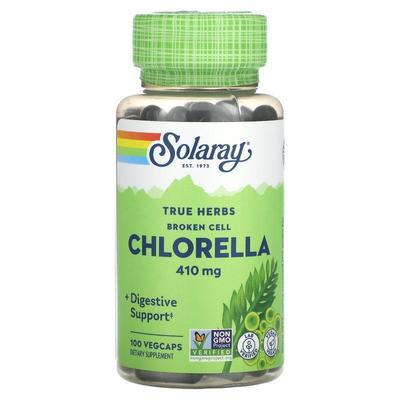 Solaray,True Herbs, Broken Cell Chlorella, 410 mg, 100 Vegca