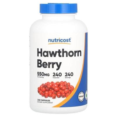 Nutricost,Hawthorn Berry, 550 mg, 240 Capsules