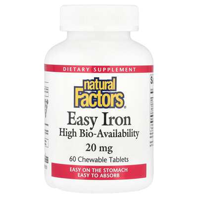Natural Factors Easy Iron铁冬日与加班迎接轻快营养轻松常伴