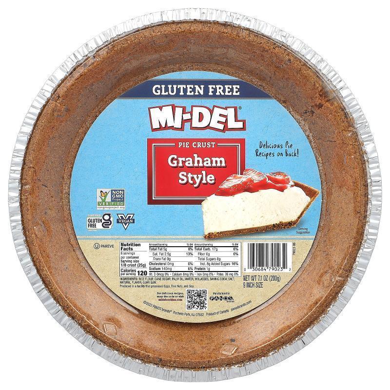 Mi-Del Cookies,Pie Crust, Graham Style, 7.1 oz (200 g)