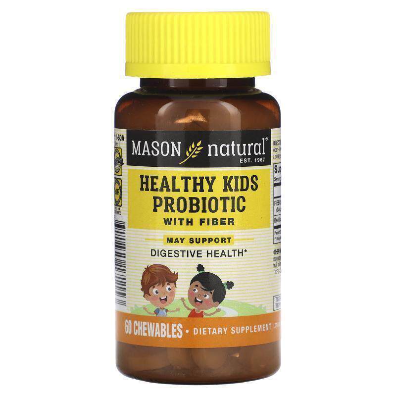 MasonNatural 儿童益生菌纤维软糖调节肠胃