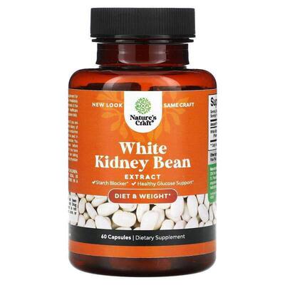 Natures Craft,White Kidney Bean Extract, 60 Capsules