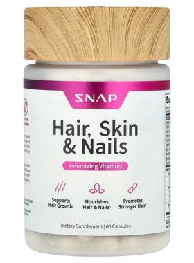 Snap Supplements,Hair, Skin &amp;amp;amp; Nails , 60 Cap