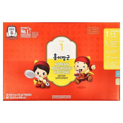 正官庄,Korean Red Ginseng Kid Tonic, Step 1, 3-4 Years Old,