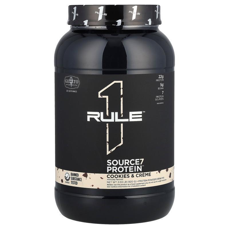 Rule One Proteins,Source7 Protein Powder Drink Mix, Cookies