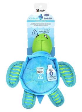 Spunky Pup,Clean Earth Collection, Large Turtle , 1 Toy