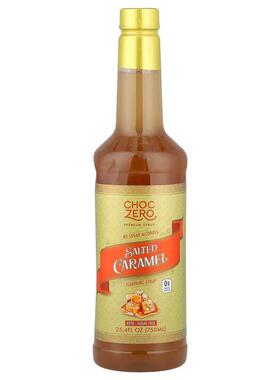 ChocZero,Premium Syrup, Salted Caramel, 25.4 fl oz (750 ml)