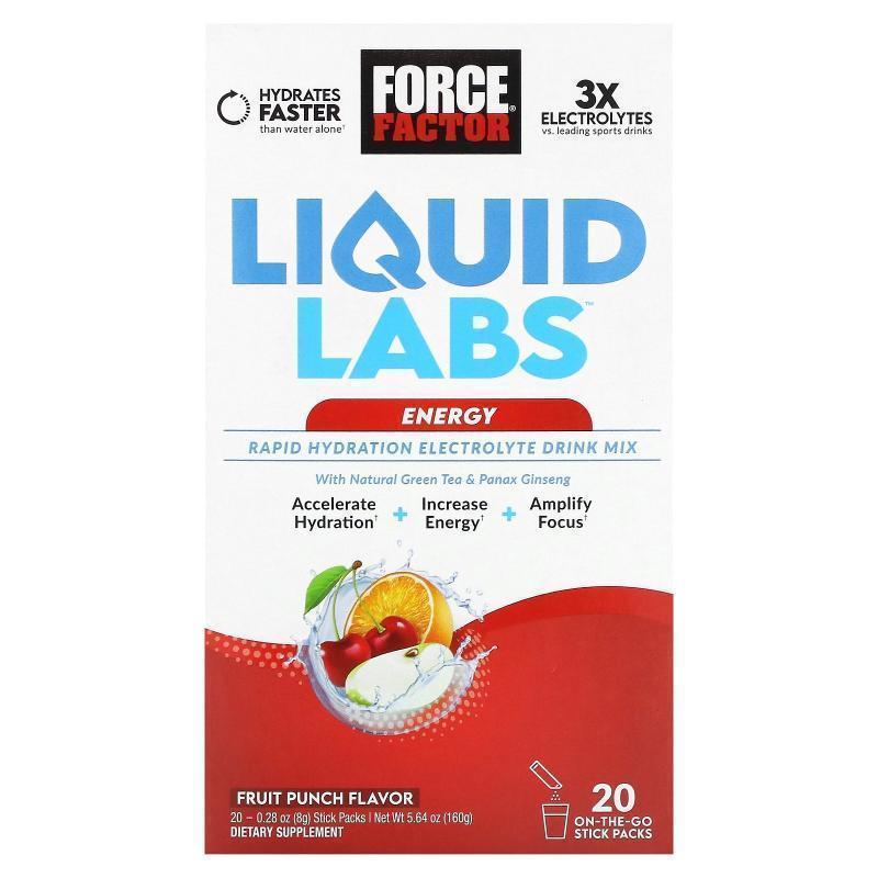 Force Factor,Liquid Labs Energy，快速补水电解质混合饮品，芒2
