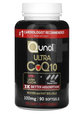 Qunol,Ultra CoQ10, 100 mg, 90 Softgels