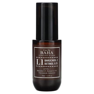 Cos De BAHA,L1, Bakuchiol 2 Retinol 0.15 Serum, 1 fl oz (30
