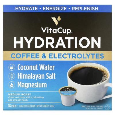 VitaCup,Hydration, Coffee Electrolytes, Medium Roast