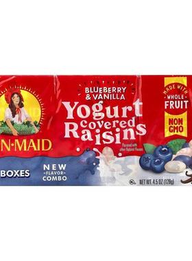 阳光少女,Yogurt Covered Raisins, Blueberry & Vanilla, 6