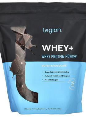 Legion Athletics,乳清+，乳清蛋白质粉，荷兰巧克力味，1.91 磅8