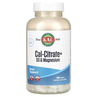KAL,柠檬酸钙+,D3 和镁,240 片