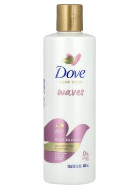 多芬,Love Your Waves, Hydrated Waves, Sulfate-Free Shampoo,