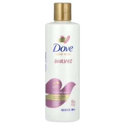 多芬,Love Your Waves, Hydrated Waves, Sulfate-Free Shampoo,