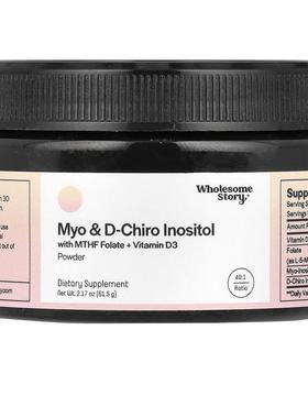 Wholesome Story,Myo &amp;amp; D-Chiro Inositol with MTHF